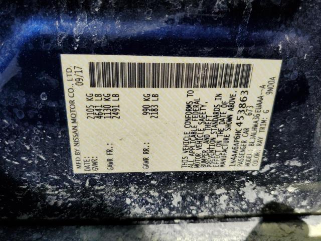 Photo 10 from auction – 2017 NISSAN MAXIMA 3.5 with VIN 1N4AA6AP6HC453863