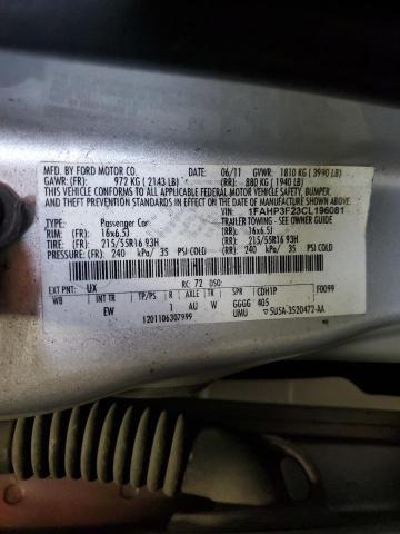 Photo 10 from auction – 2012 FORD FOCUS SE with VIN 1FAHP3F23CL196081