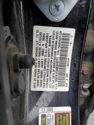 Photo 10 from auction – 2011 HONDA CIVIC LX with VIN 19XFA1F54BE018771