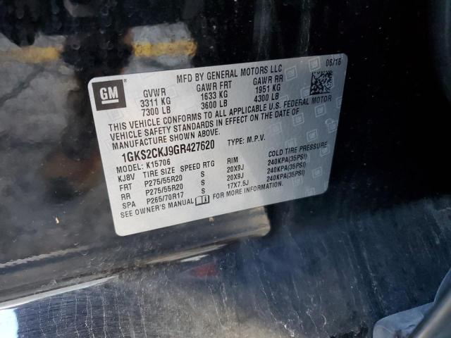 Photo 10 from auction – 2016 GMC YUKON DENA with VIN 1GKS2CKJ9GR427620