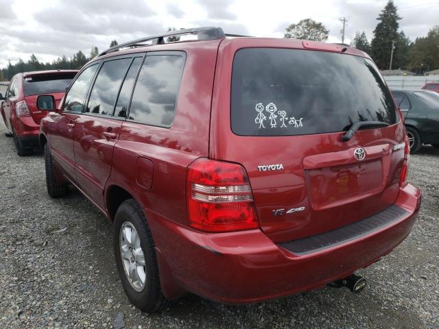Photo 3 from auction – 2002 TOYOTA HIGHLANDER with VIN JTEHF21A720060554