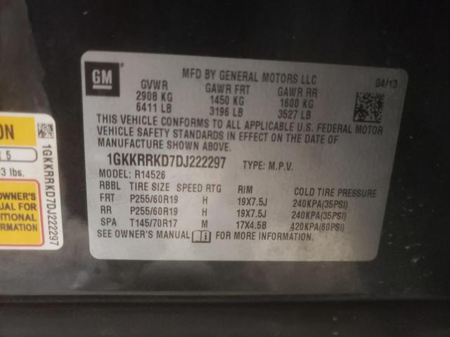 Photo 10 from auction – 2013 GMC ACADIA SLT with VIN 1GKKRRKD7DJ222297