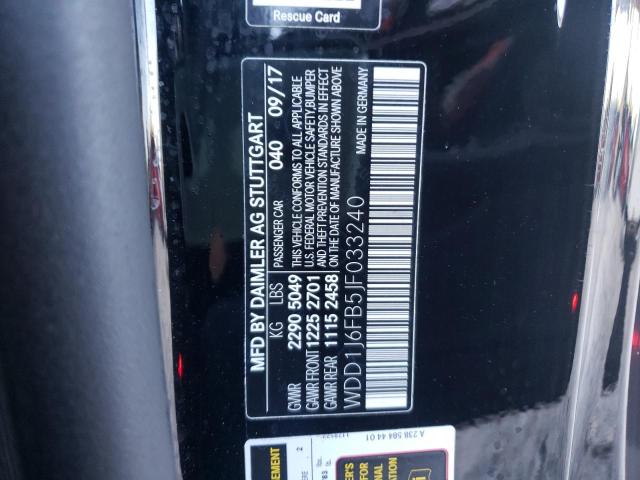 Photo 10 from auction – 2018 MERCEDES-BENZ E 400 with VIN WDD1J6FB5JF033240