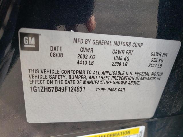 Photo 10 from auction – 2009 CHEVROLET MALIBU with VIN 1G1ZH57B49F124831