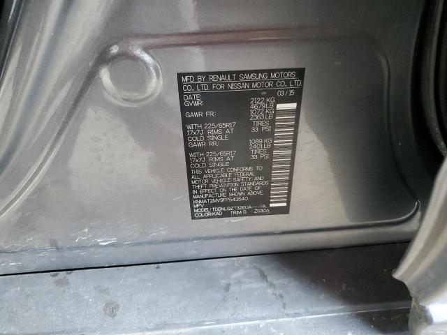 Photo 10 from auction – 2015 NISSAN ROGUE with VIN KNMAT2MV9FP543540