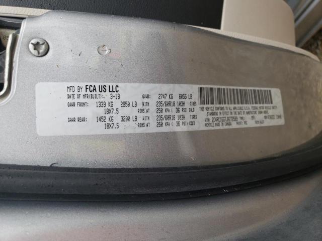 Photo 10 from auction – 2016 CHRYSLER PACIFICA L with VIN 2C4RC1GG7JR272589