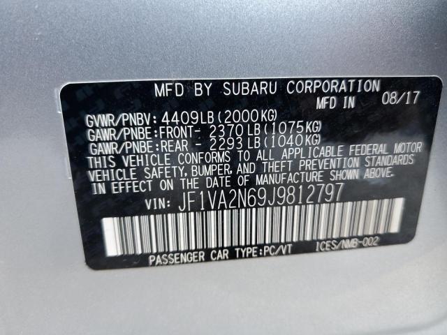 Photo 10 from auction – 2018 SUBARU WRX STI with VIN JF1VA2N69J9812797