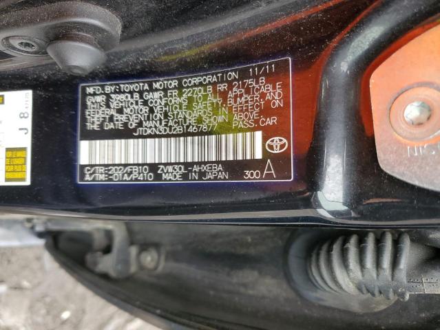 Photo 10 from auction – 2011 TOYOTA PRIUS with VIN JTDKN3DU2B1467877