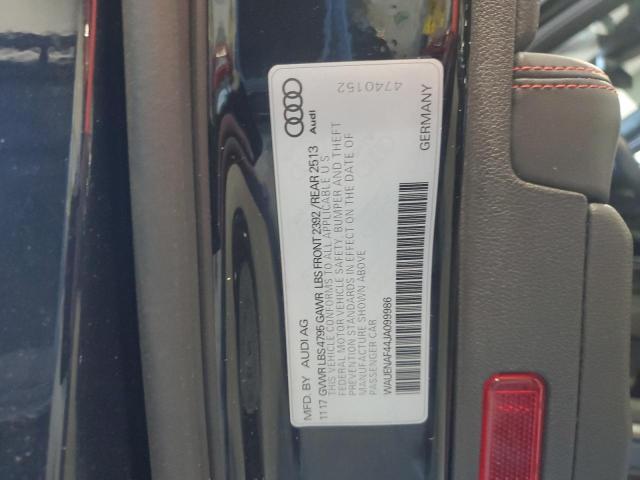 Photo 10 from auction – 2018 AUDI A4 PREMIUM with VIN WAUENAF44JA099986