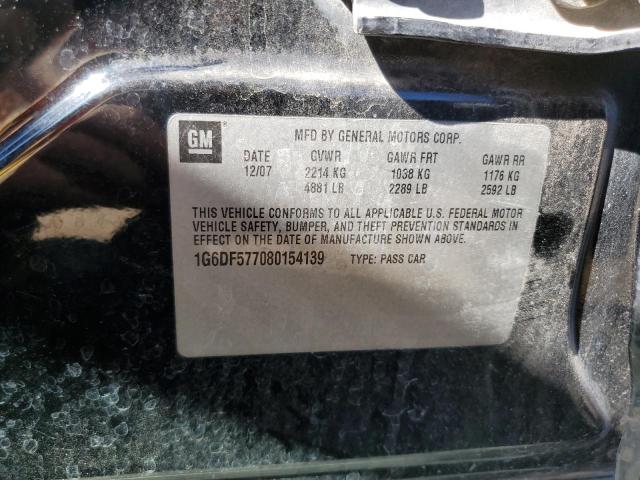 Photo 10 from auction – 2008 CADILLAC CTS with VIN 1G6DF577080154139
