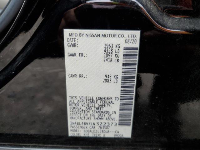 Photo 10 from auction – 2020 NISSAN ALTIMA S with VIN 1N4BL4BV7LN322373