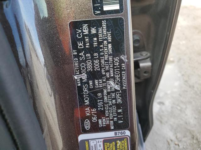 Photo 10 from auction – 2017 KIA FORTE LX with VIN 3KPFL4A75HE011406