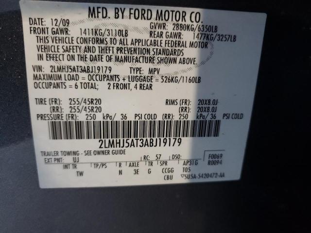 Photo 10 from auction – 2010 LINCOLN MKT with VIN 2LMHJ5AT3ABJ19179