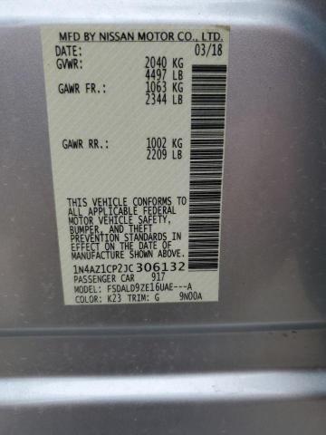 Photo 10 from auction – 2018 NISSAN LEAF S with VIN 1N4AZ1CP2JC306132