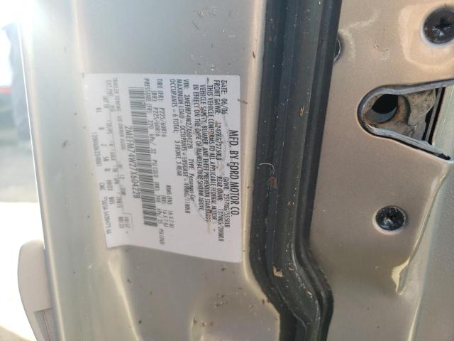 Photo 10 from auction – 2007 MERCURY GRAND MARQ with VIN 2MEFM74W27X604228