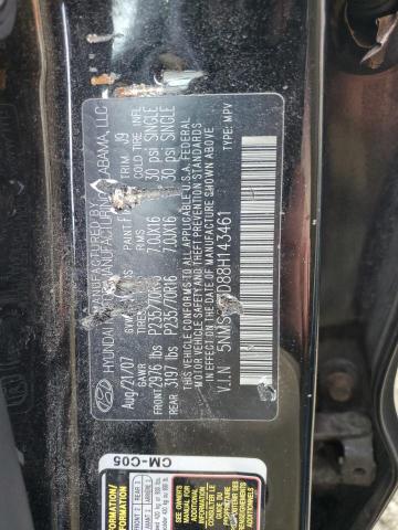 Photo 10 from auction – 2008 HYUNDAI SANTA FE G with VIN 5NMSG13D88H143461