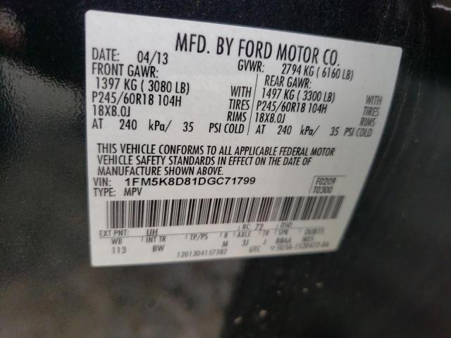 Photo 10 from auction – 2013 FORD EXPLORER X with VIN 1FM5K8D81DGC71799