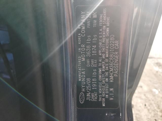 Photo 10 from auction – 2008 HYUNDAI ACCENT GS with VIN KMHCM36C88U102280