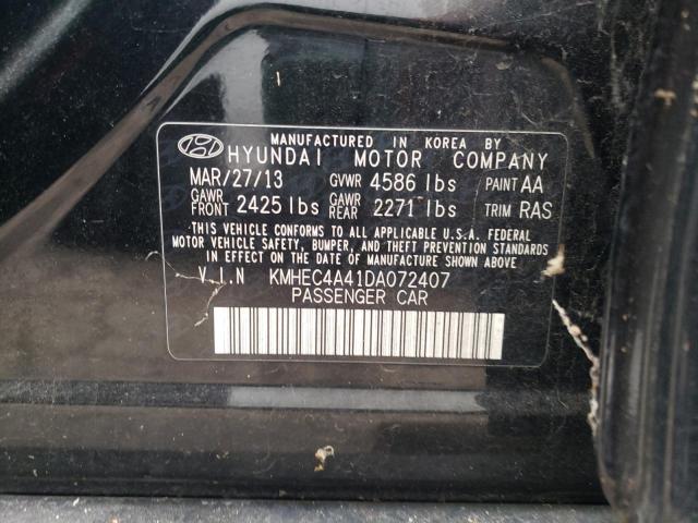Photo 10 from auction – 2013 HYUNDAI SONATA HYB with VIN KMHEC4A41DA072407