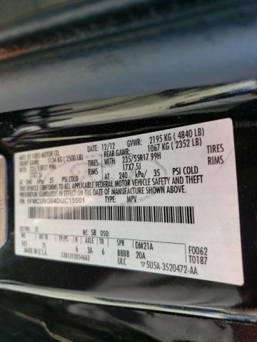 Photo 10 from auction – 2013 FORD ESCAPE SE with VIN 1FMCU9G94DUC15501