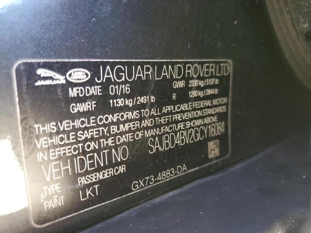 Photo 10 from auction – 2016 JAGUAR XF PREMIUM with VIN SAJBD4BV2GCY16084
