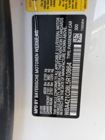 Photo 10 from auction – 2020 BMW 430I with VIN WBA4Z1C08L5R10864
