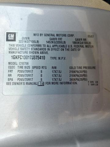 Zdjęcie 10 z aukcji – 2007 GMC YUKON z VIN 1GKFC13017J375410
