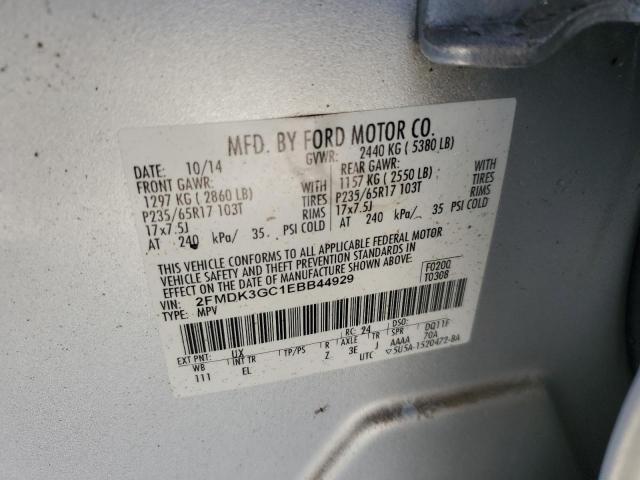 Photo 10 from auction – 2014 FORD EDGE SE with VIN 2FMDK3GC1EBB44929