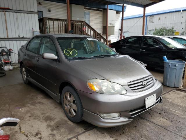 TOYOTA COROLLA CE 2003 with VIN 2T1BR32E03C050111 - Photo from auction