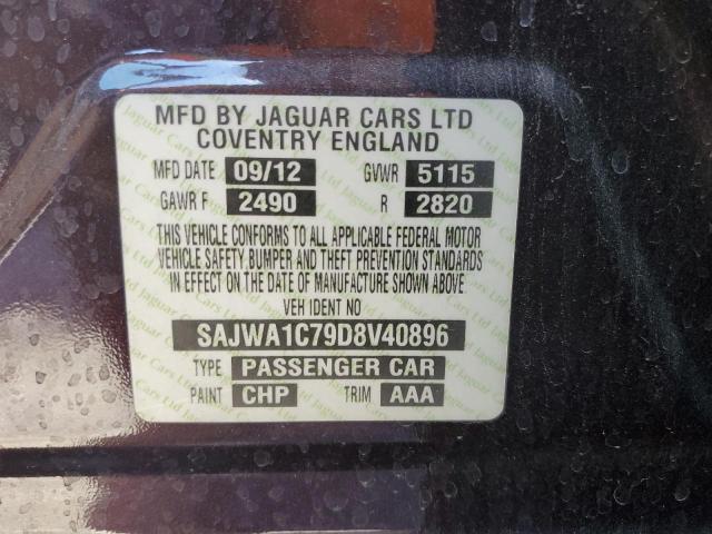Photo 10 from auction – 2013 JAGUAR XJ with VIN SAJWA1C79D8V40896
