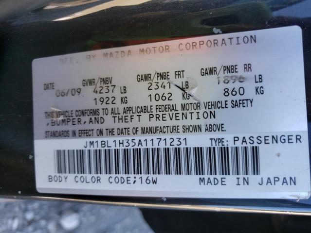 Photo 10 from auction – 2010 MAZDA SPEED 3 with VIN JM1BL1H35A1171231