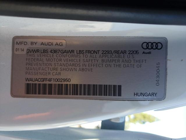 Photo 10 from auction – 2015 AUDI A3 PREMIUM with VIN WAUACGFF4F1002950