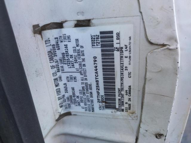 Photo 10 from auction – 1996 FORD F250 with VIN 2FTHF25H8TCA44790