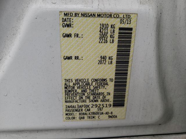 Photo 10 from auction – 2013 NISSAN ALTIMA 2.5 with VIN 1N4AL3AP3DC292519