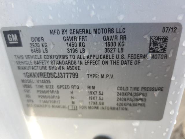 صورة رقم 10 من المزاد - 2012 GMC ACADIA SLT مع VIN 1GKKVRED5CJ377789
