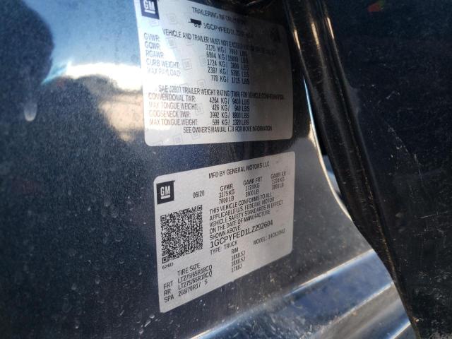 Photo 10 from auction – 2020 CHEVROLET SILVERADO with VIN 1GCPYFED1LZ292604