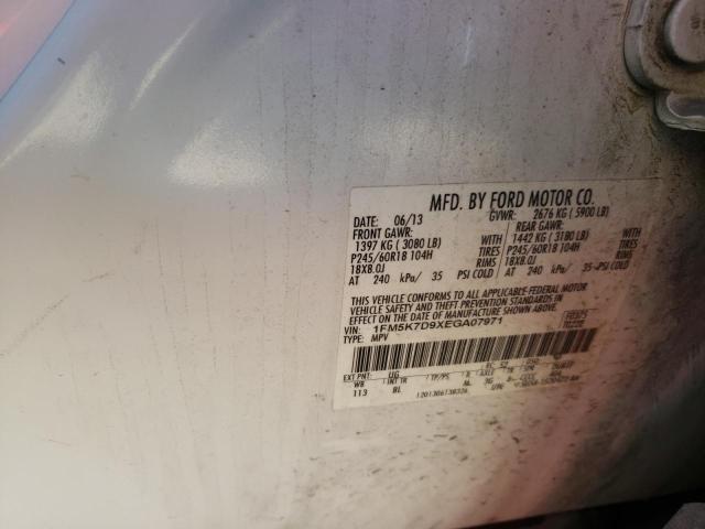 Photo 10 from auction – 2014 FORD EXPLORER X with VIN 1FM5K7D9XEGA07971