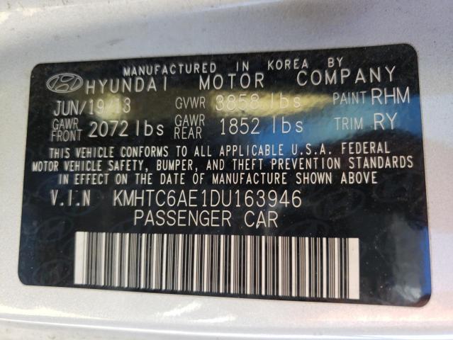Photo 10 from auction – 2013 HYUNDAI VELOSTER T with VIN KMHTC6AE1DU163946