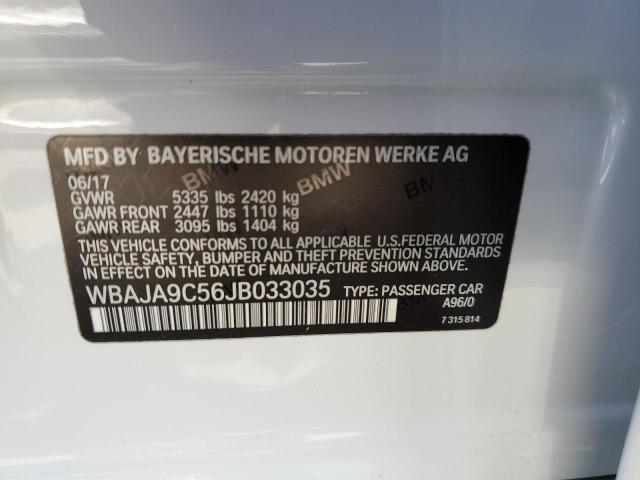 Photo 10 from auction – 2018 BMW 530E with VIN WBAJA9C56JB033035