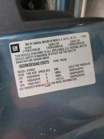 Photo 10 from auction – 2010 CHEVROLET SILVERADO with VIN 3GCRKSE38AG126278