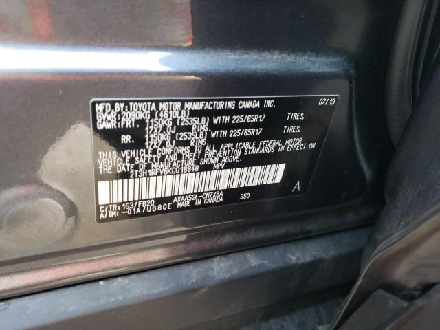 Photo 10 from auction – 2019 TOYOTA RAV4 LE with VIN 2T3H1RFV6KC018848