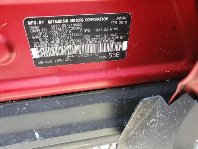 Photo 10 from auction – 2018 MITSUBISHI ECLIPSE CR with VIN JA4AT5AA6JZ051672