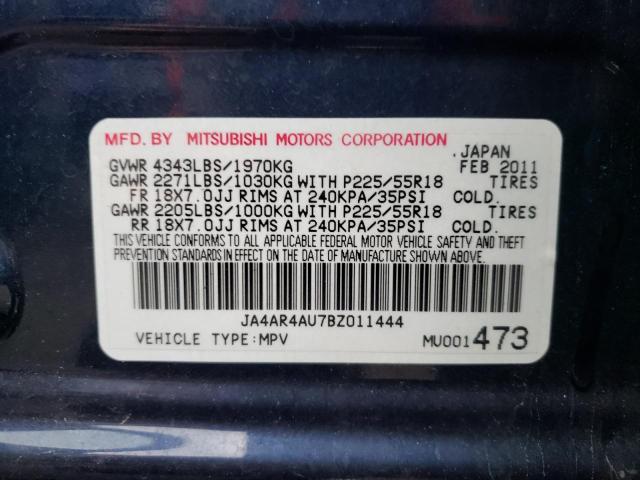 Photo 10 from auction – 2011 MITSUBISHI OUTLANDER with VIN JA4AR4AU7BZ011444
