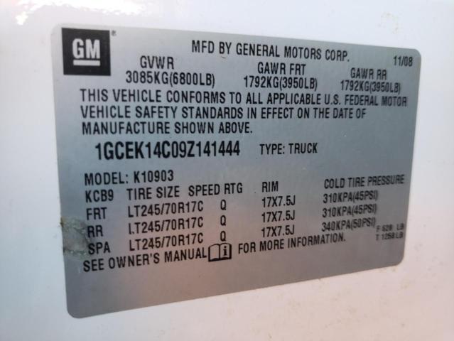 Photo 10 from auction – 2009 CHEVROLET SILVERADO with VIN 1GCEK14C09Z141444