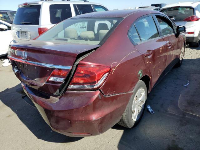 Photo 4 from auction – 2013 HONDA CIVIC LX with VIN 19XFB2F55DE277534