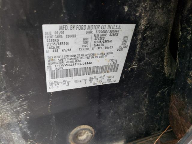 Photo 10 from auction – 2001 FORD F350 SUPER with VIN 1FTWW33S81EC09840