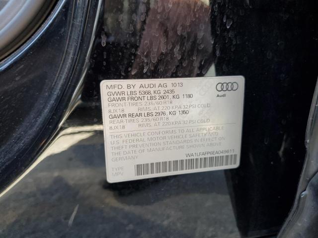 Photo 10 from auction – 2014 AUDI Q5 PREMIUM with VIN WA1LFAFP6EA049611