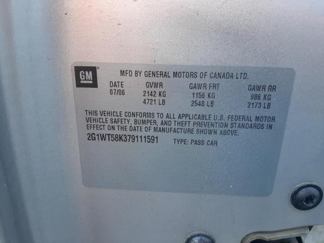 Photo 10 from auction – 2007 CHEVROLET IMPALA LT with VIN 2G1WT58K379111591