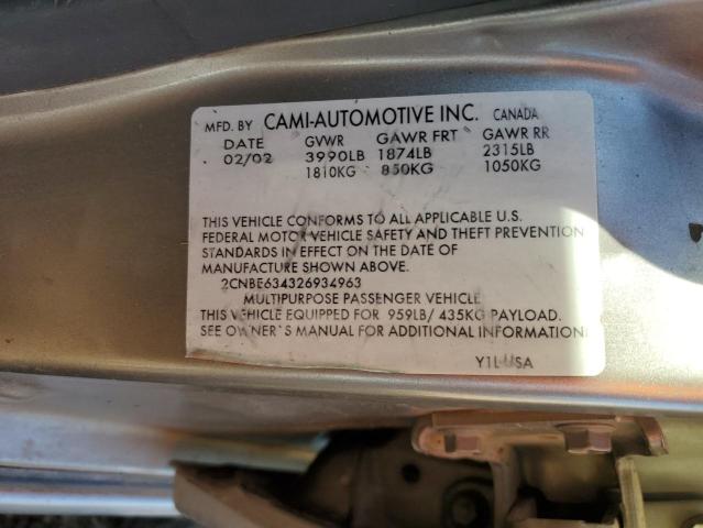 Photo 10 from auction – 2002 CHEVROLET TRACKER LT with VIN 2CNBE634326934963