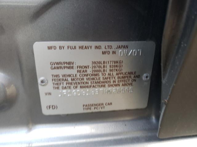 Photo 10 from auction – 2007 SUBARU IMPREZA 2. with VIN JF1GD61637H525595